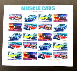 2012 US Muscle Cars SHEET 0F 20 STAMPS Forever Stamps MNH - Picture 1 of 2