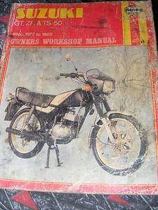 SUZUKI GT, ZR & TS50 MANUAL 1977 TO 85 (ALL MODELS LISTED) - Picture 1 of 2
