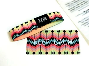 ZOX **KEEP CALM** single small NIP Wristband w/Card - Picture 1 of 3