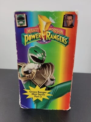 Mighty Morphin Power Rangers Green Evil 3 VHS Tommy Oliver Jason David Frank - Image 1 of 4
