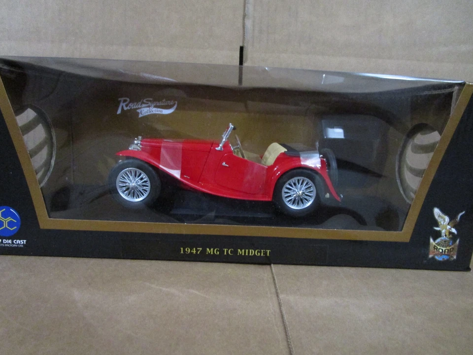 YATMING/92468 1947 MG TC MIDGET IN RED FREE SHIP - image 1 of 1