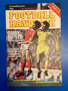 Marshall Cavendish Football Handbook Part 58 Mag 1979 Cover Gerry Birtles 226D - Imagen 1 de 2