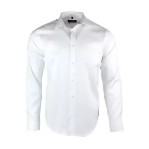 Camicie Uomo Lusso Dobby Cotone Qualità Premium Ufficio Matrimonio Casual Formali LS - Foto 1 di 5
