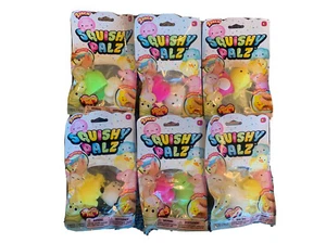 6 packs Squishy Palz, 2 pieces per pack. Variety Of Animals And Colors - Picture 1 of 1