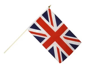 Großbritannien Stockflagge Flaggen Fahnen Stockfahne 30x45cm - Bild 1 von 1