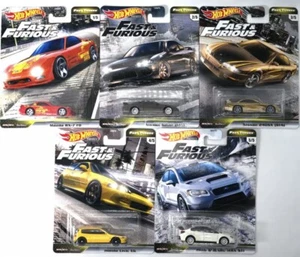 Juego de 5 autos sintonizadores rápidos y furiosos premium Hot Wheels 20202 - Imagen 1 de 1