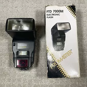 ProMaster FTD 7000M Electronic Flash Twin Flash Bounce Swivel Motorized Zoom IOB - Picture 1 of 4