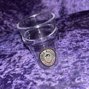 4 Killians Irish Red Shot Glasses clear thick plastic Premium Lager Beer Tasters - Picture 1 of 3