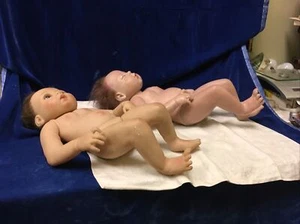 Vintage Pair Anatomically Correct Baby Dolls. - Picture 1 of 4