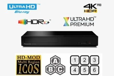 Panasonic DP-UB150EB-K 4K Blu-ray Player- Multiregion Blu-Ray + Multi Region DVD - Image 1 of 4