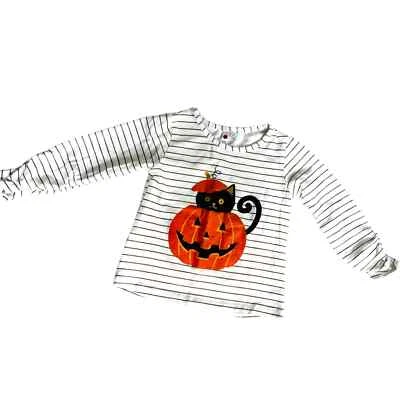 CR Kids Halloween Long Sleeve Pumpkin Top 2T Toddler Girls  - Изображение 1 из 3