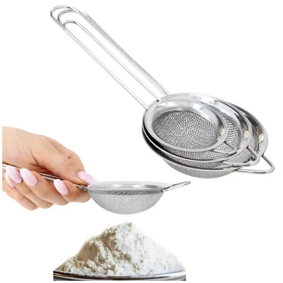 Küchensieb Sieb Abtropfsieb  SeiherEdelstahl Passiersieb Satz   3 Stück - Bild 1 von 4