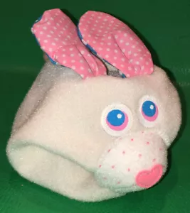 Vintage Fisher Price 1312 coniglio ANIMAL GRABBER peluche coniglietto sonaglio giocattolo bambino - Foto 1 di 10
