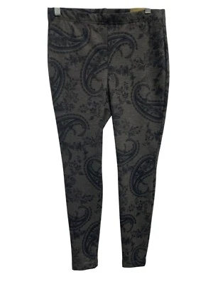 Chicos Clásico Rise Fabulosamente Adelgazantes Leggings Mujer 4 Gris Paisley Boho NUEVO Foto 1 de 4
