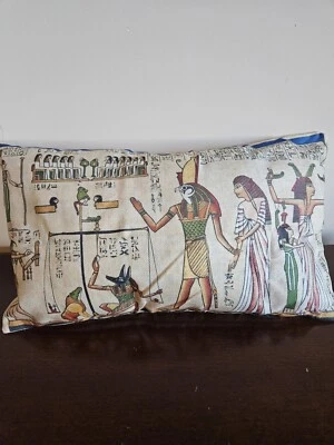 古埃及枕头套,荷鲁斯眼阿努比斯枕套,埃及家居装饰 — 第 1/4 张图片