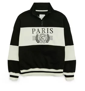 New $40.00 LIMITED TOO Girls Stylish Fashion Half-Zip Sweatshirt - Size: 10 - Picture 1 of 3