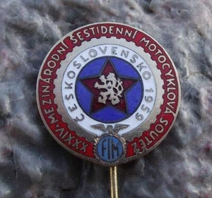 1959 FIM Motorcycle Motocross World Championships ISDT ISDE MX Enduro Pin Badge - Picture 1 of 2
