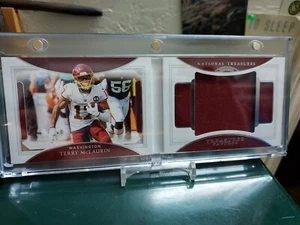 2020 National Treasures Terry McLaurin Washington Redskins Relic Booklet #24/25 - Picture 1 of 4