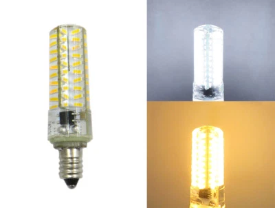 E10 Mini Base LED bulb 5W 110V/220V 80LED 4014 SMD Silicone Light Lamp - Image 1 of 3