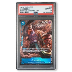 2024 ONE PIECE OP09 EMPERORS IN THE NEW WORLD 046 CROCODILE ALTERNATE ART PSA 10 - Bild 1 von 2