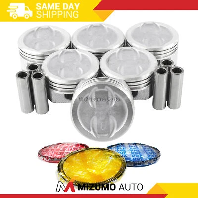 Pistons w/ Rings fit Fits 87-96 Chevrolet 4.3L V6 OHV 12v - Image 1 of 3