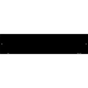 Black Solid Blank 4"x18" metal street sign plaque Home Door Garage Wall Deco - Picture 1 of 1
