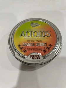 Rare Vintage Original Altoids Mango Sours EMPTY Tin Callard & Bowser - Picture 1 of 5