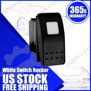 Barra LED 3P blanca impermeable 12V 20A barra Carling pulsador interruptor palanca coche nuevo - Imagen 1 de 2