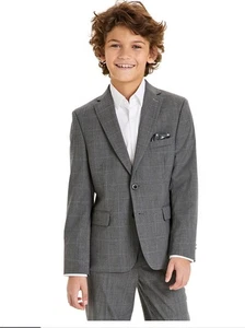 Michael Kors Gray W/blue Suit Jacket. Size 14R. MSRP $150. NWT - Picture 1 of 3