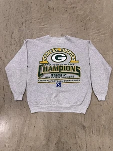 Green Bay Packers Vintage Crewneck Mens Medium Pullover Sweater NFL Football - Picture 1 of 6
