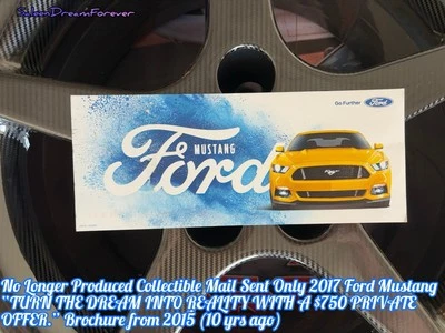 原装 2015 2016 福特 MUSTANG 邮件 仅发送 私人优惠 签名手册 GT — 第 1/2 张图片