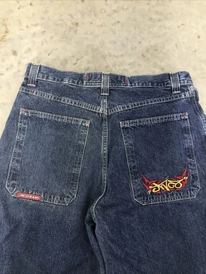 Pantalones de mezclilla de pierna ancha JNCO Girlie Stuff Crush City de colección años 90 talla 34x30 holgados Y2k... Foto 1 de 4