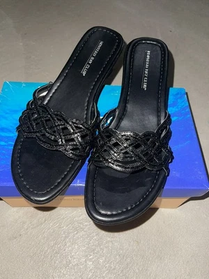 Sandalias de cuña negras Montego Bay Club Polly para mujer talla 8 Foto 1 de 4