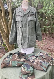 Chaqueta de Colección Vietnam Selva Militar Ejército de Estados Unidos Fuerzas Especiales Aerotransportadas Nombrada - Imagen 1 de 24