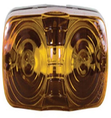 Optronics Inc Double Bullseye Marker/Clearance Lights - Amber Motorcycle MC42AS - Image 1 of 4