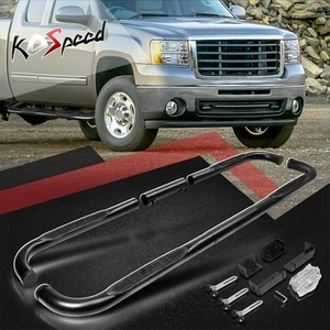 3" (ROUND TUBE) Side Step Nerf Bar Running Boards for 99-16 Silverado Sierra Ram - Picture 1 of 6