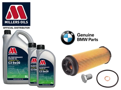 Оригинальный масляный фильтр 7 л Millers EE масляная вилка BMW M140i M340i M440i Z4 M40i 2015- - Изображение 1 из 4
