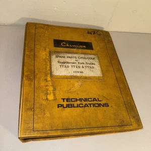 1979 Coventry Climax Tough Terrain Fork Lift Truck Parts List V2 TT 2.0 2.5 3.0 - Picture 1 of 11