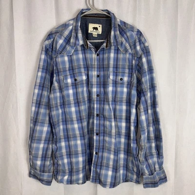Dakota Grizzly Shirt Pearl Snap Western Shirt Long Sleeve Shirt Plaid Shirt - Image 1 of 4