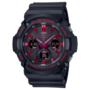 Casio G-Shock schwarz rot Herrenuhr GAS-100BNR-1A | GAS-100 Serie - Bild 1 von 7