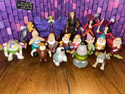 Disney Vintage PVC Snow White & The Seven Dwarves Disney Mixed PVC Figurine Lot — 第 1/4 张图片