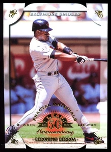 Hoja Fractal Materials 1998 troquelado #47 Gerónimo Berroa/200 - Imagen 1 de 2