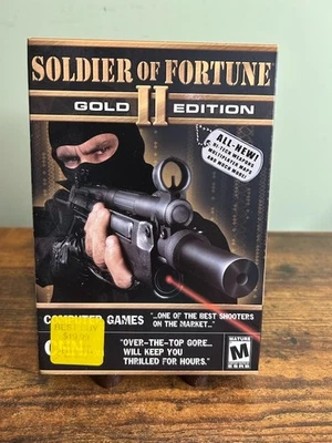 New Soldier of Fortune II: Gold Edition (PC, 2003) Factory Sealed Small Box Game - Image 1 of 4