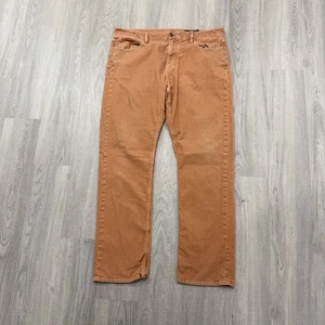 Vineyard Vines 5-Pocket Cordhose Herren 36 x 32 hellbraun khaki flache Vorderseite Chino - Bild 1 von 13