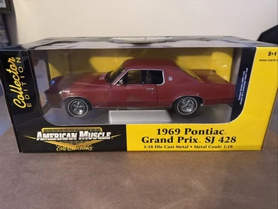 ERTL AMERICAN MUSCLE 1:18 PONTIAC GRAND PRIX SJ 428 (1969) FUNDIDO A PRESIÓN COMO NUEVO Foto 1 de 4