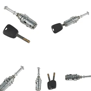 Front Left Door Lock Barrel With Two Keys Kit 9170T9 Fit For Citroen C2 C3 - Picture 1 of 5