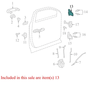 2010–2017 GMC Terrain Door Hinge Front Left Upper OEM 13501716 Used - Bild 1 von 22
