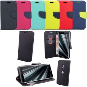 Housse etui coque pochette portefeuille pour Sony Xperia XZ3 + film ecran - Photo 1 sur 2