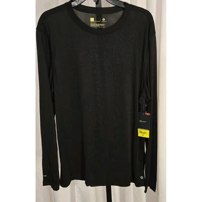 Xersion (комплект из 2) Мужская черный и серый длинным рукавом Crewneck футболка размер большой новый с Ярлыками - Изображение 1 из 4