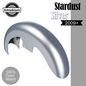 Guardabarros delantero abrazador de 19" de plata Stardust se adapta a más de 09 Harley - Imagen 1 de 9